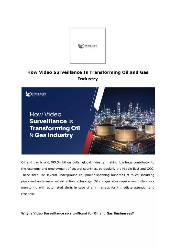 how video surveillance is transforming