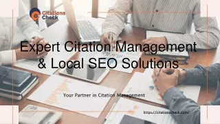 expert citation management local seo solutions
