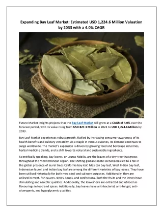 Bay Leaf Market