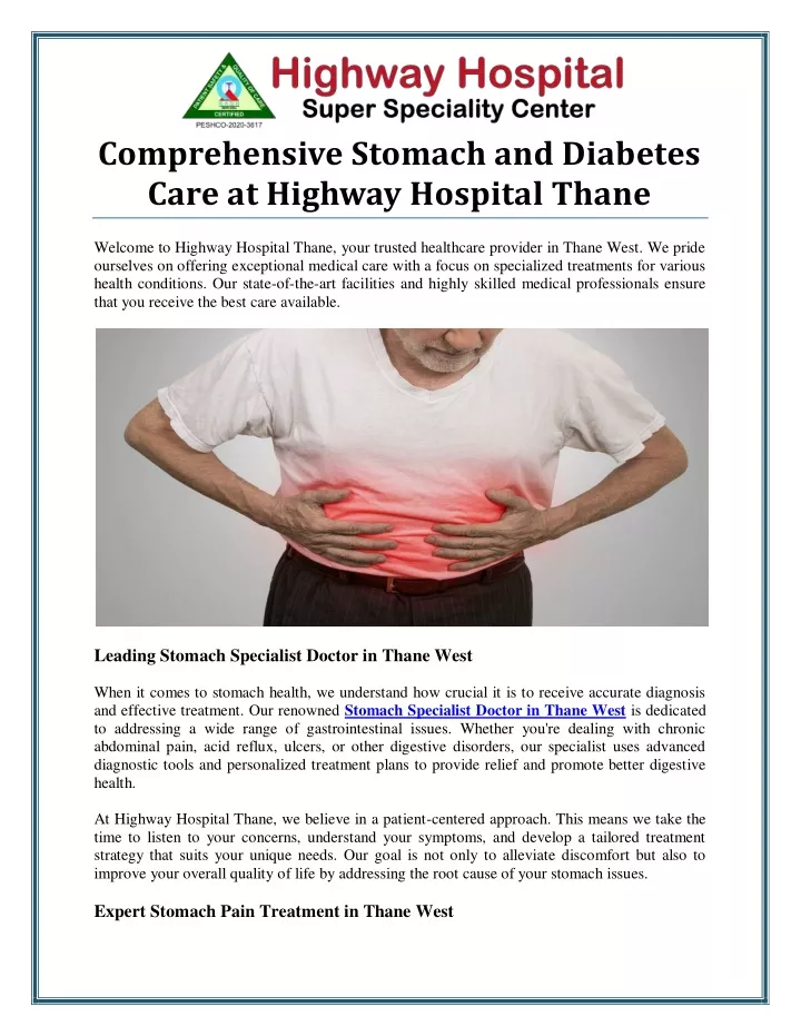 comprehensive stomach and diabetes care