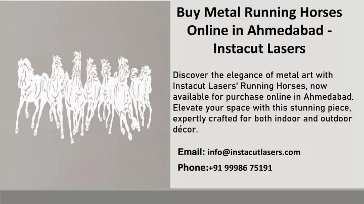 buy metal running horses online in ahmedabad