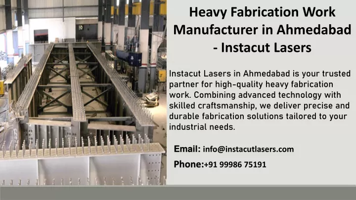 heavy fabrication work manufacturer in ahmedabad