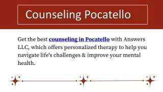 counseling pocatello
