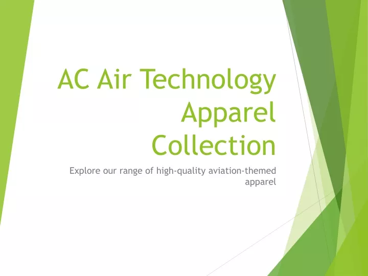 ac air technology apparel collection