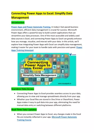 connecting power apps to excel simplify data