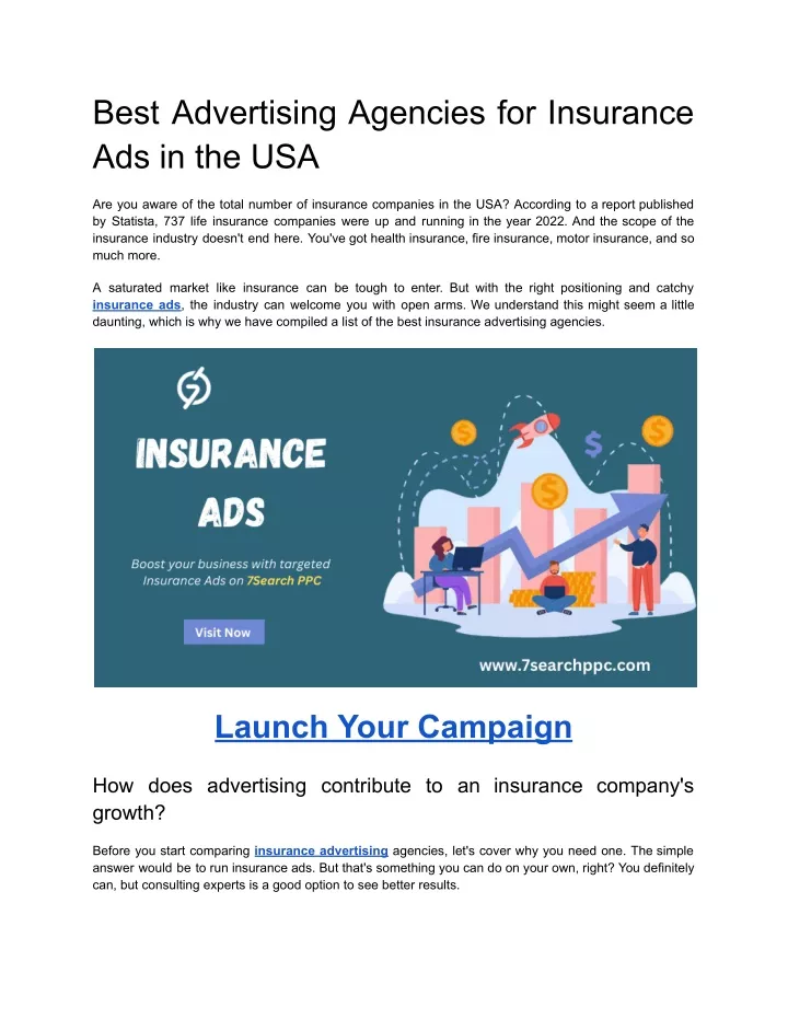 best advertising agencies for insurance