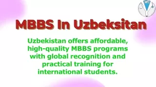 MBBS in Uzbekistan: Opportunities and Advantages for International Students