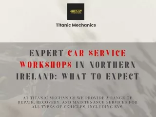 Expert Car Service Workshops in Northern Ireland What to Expect