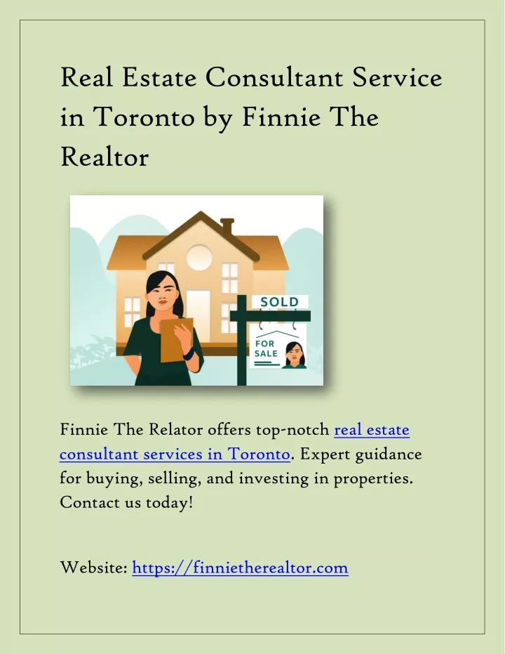 real estate consultant service in toronto