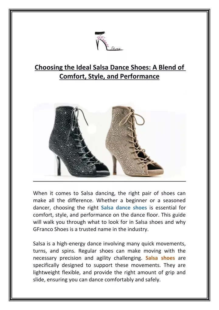 choosing the ideal salsa dance shoes a blend