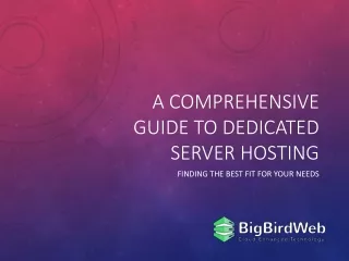 A Comprehensive Guide to Dedicated Server Hosting