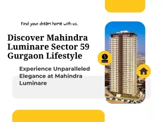 Discover Mahindra Luminare Sector 59 Gurgaon Lifestyle