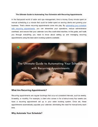the ultimate guide to automating your schedule