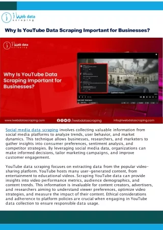 Why Is YouTube Data Scraping Important for Businesses