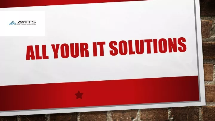 all your it solutions