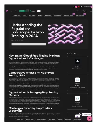 Understanding the Regulatory Landscape for Prop Trading in 2024