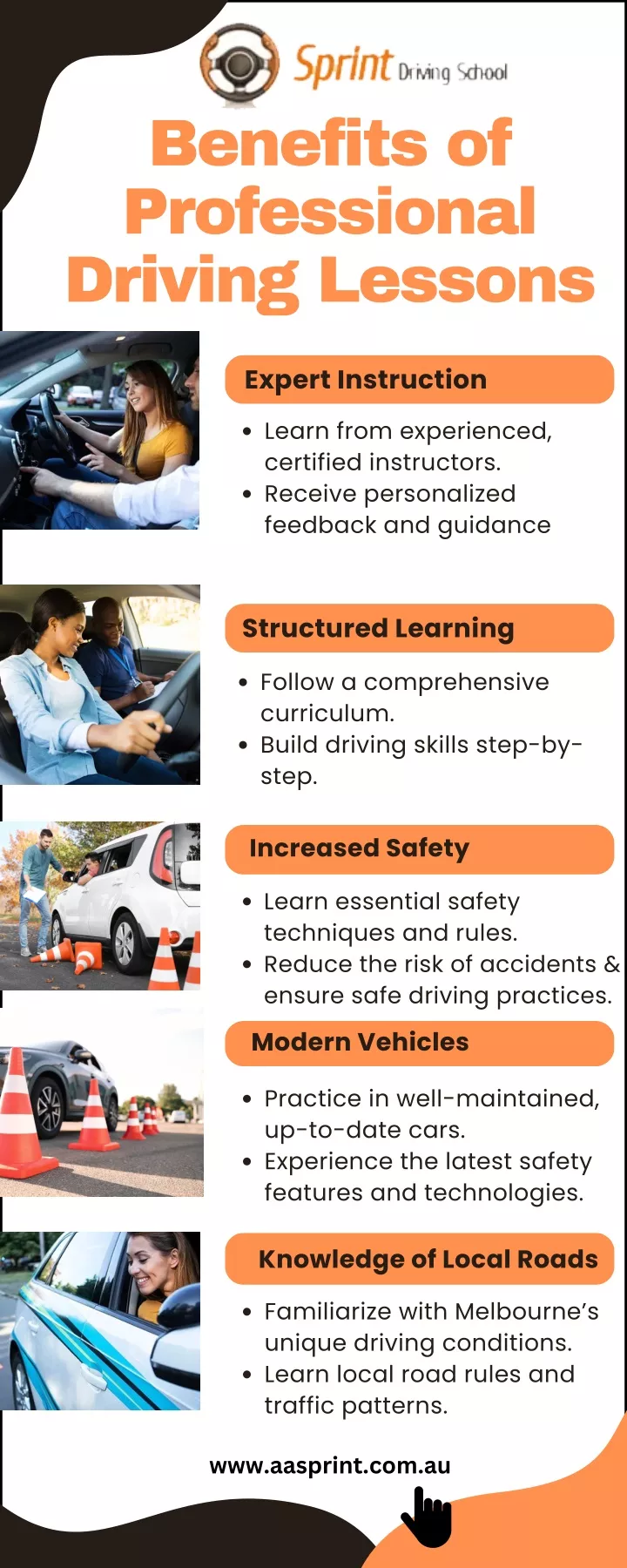 benefits of professional driving lessons