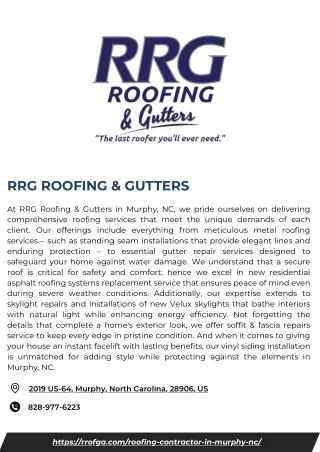 RRG Roofing & Gutters