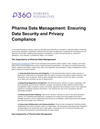 pharma data management ensuring data security