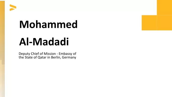 mohammed al madadi deputy chief of mission