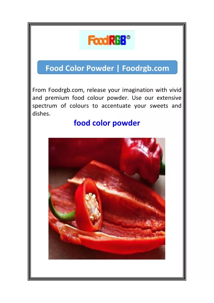 food color powder foodrgb com