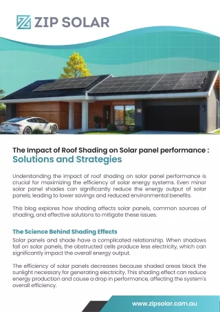 How Roof Shading Impacts Solar Panel Performance: Solutions