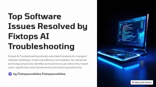 top software issues resolved by fixtops