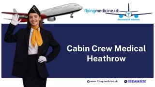 Cabin Crew Medical Heathrow