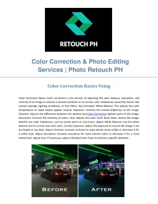 Color Correction