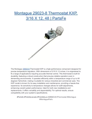 Montague 29023-8 Thermostat KXP, 3_16 X 12, 48 _ PartsFe