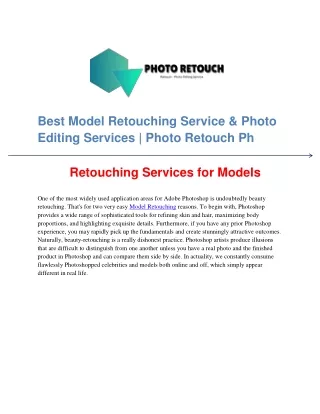 Model Retouching