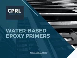 Eco-Friendly Water-Based Epoxy Primers: The Ideal Base for Your Project