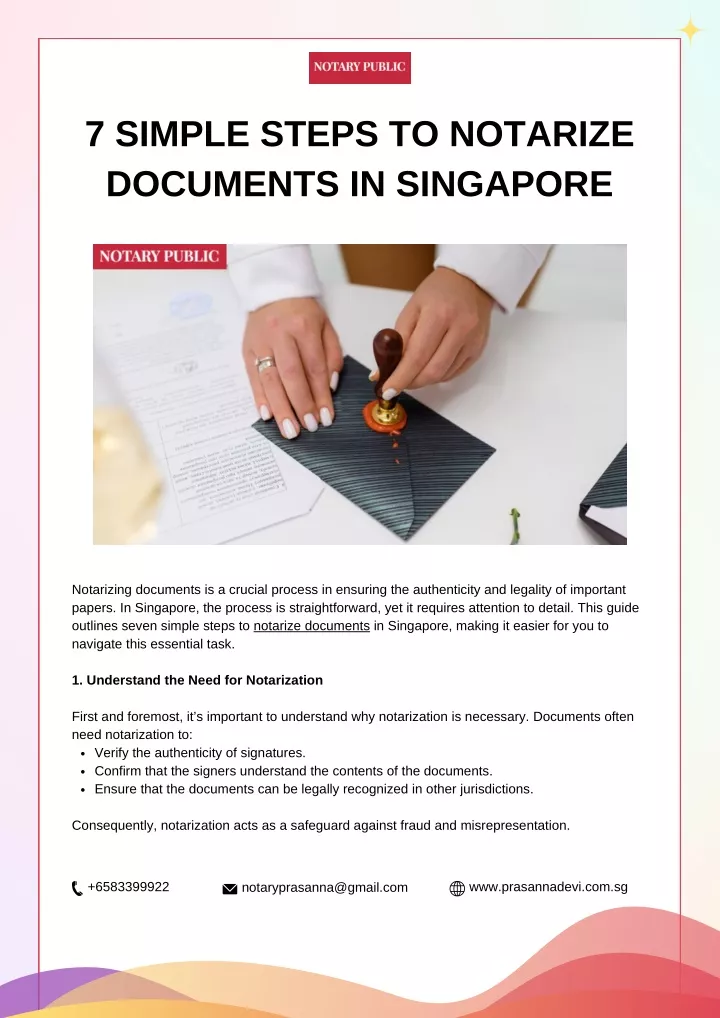 7 simple steps to notarize documents in singapore