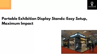 Portable Exhibition Display Stands Easy Setup, Maximum Impact