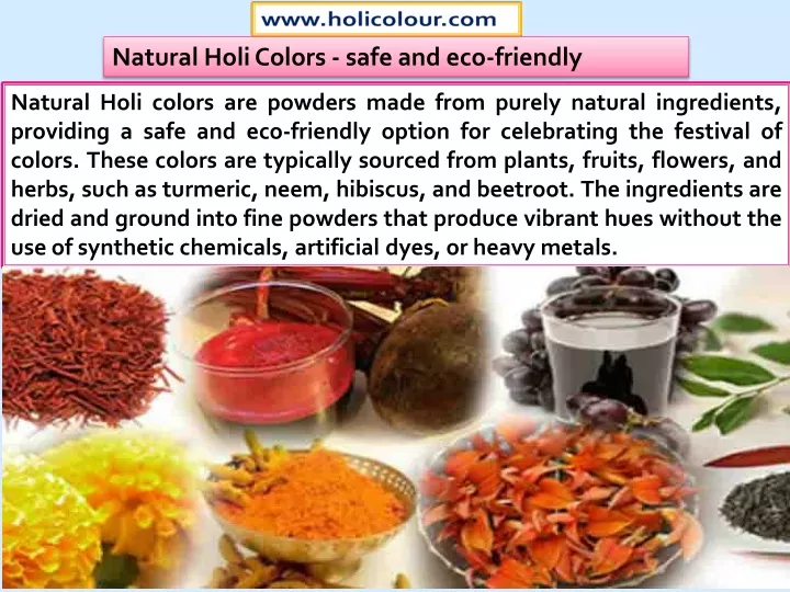 natural holi colors safe and eco friendly