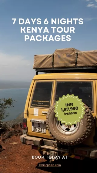 7 Days 6 Nights Kenya Tour Packages