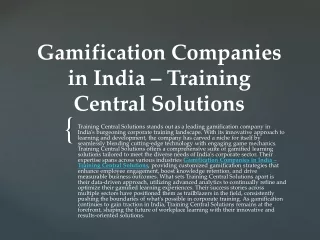 Gamification App  – Training Central Solutions