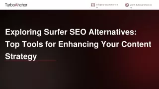 Exploring Surfer SEO Alternatives_ Top Tools for Enhancing Your Content Strategy