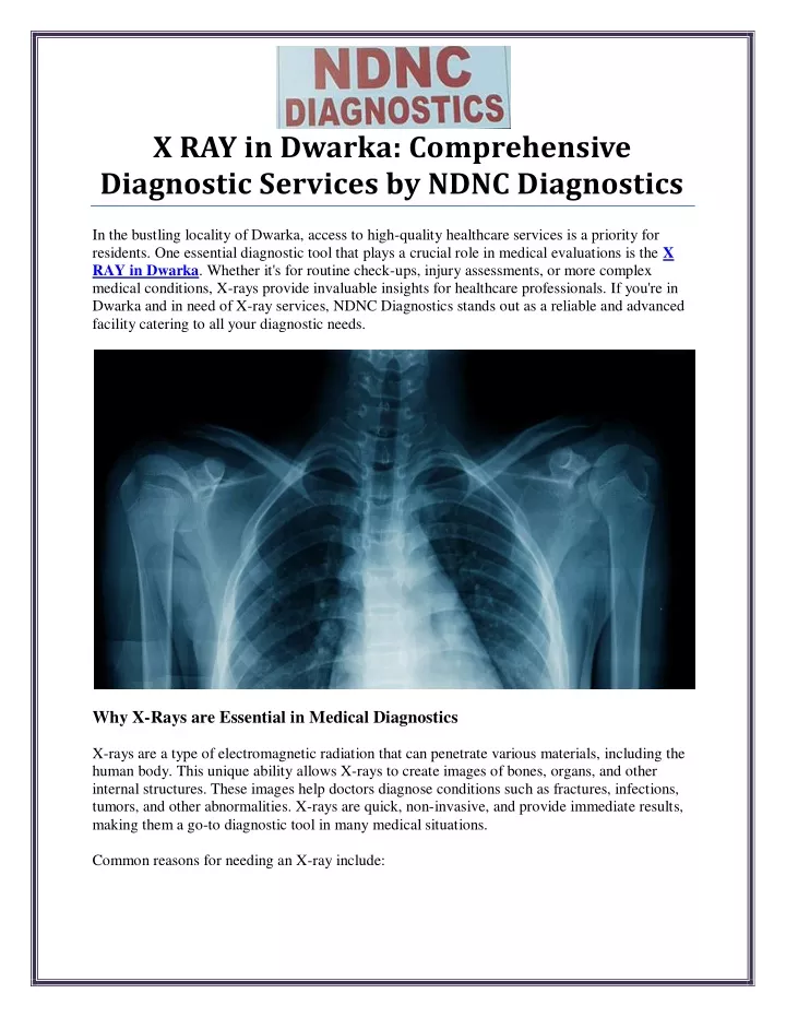 x ray in dwarka comprehensive diagnostic services