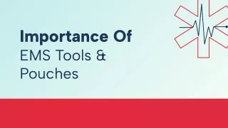 importance of ems tools pouches