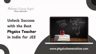 unlock success with the best physics teachers in india for jee