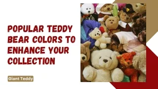 Popular Teddy Bear Colors to Enhance Your Collection