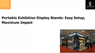 Portable Exhibition Display Stands Easy Setup, Maximum Impact