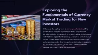 Exploring the Fundamentals of Currency Market Trading for New Investors
