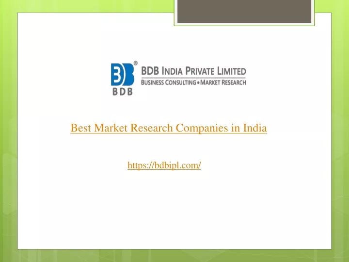 best market research companies in india