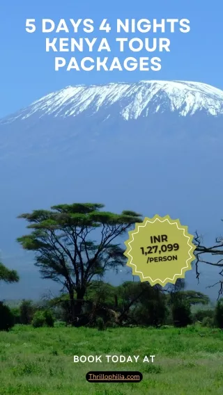 5 Days 4 Nights Kenya Tour Packages