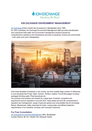 ION EXCHANGE ENVIRONMENT MANAGEMENT (1)