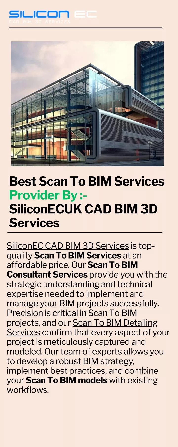 best scan to bim services provider by siliconecuk