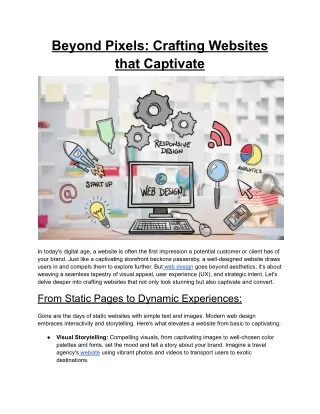 beyond pixels crafting websites that captivate