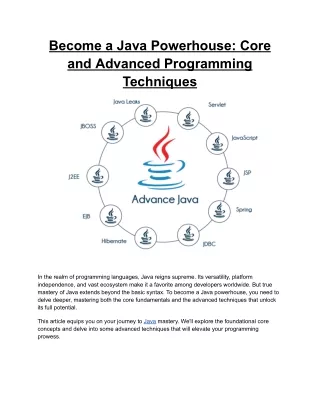 Become a Java Powerhouse_ Core and Advanced Programming Techniques
